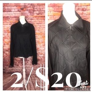 Ravel Front Zip Black Fitted Front Zip Jacket